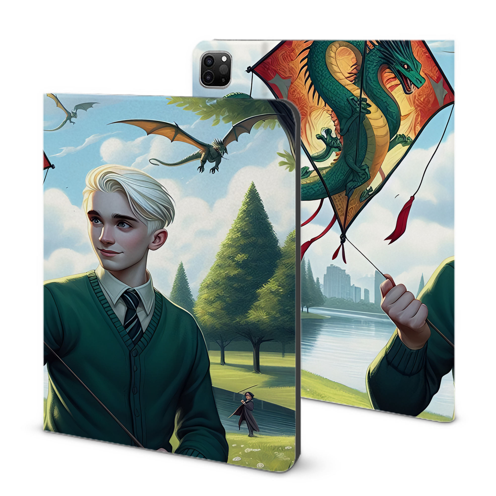 （画像用） Harry Potter ハリー・ポッターシリーズ IPad ケース ブック型 PUレザー TPU 耐衝撃 軽量 薄型 ペン収納なし 全面保護 IPad 各モデル対応